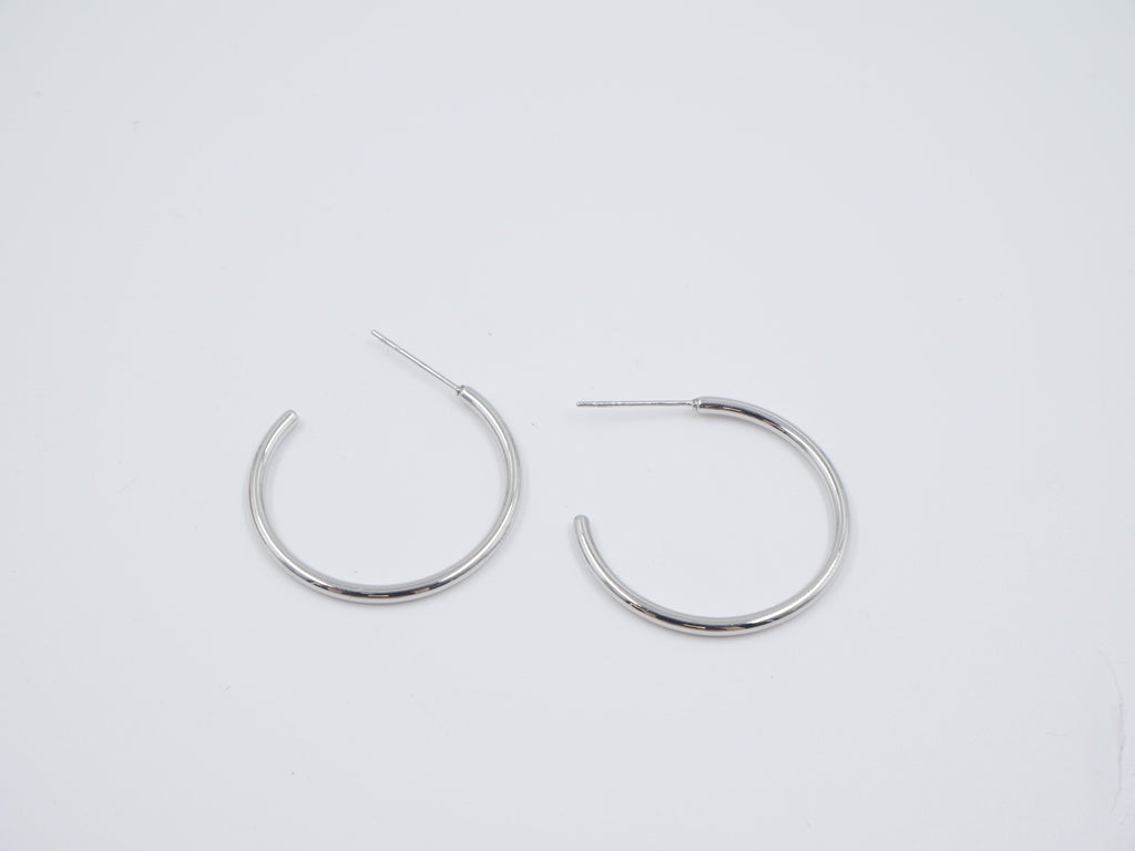 Boucles d'oreilles Créola taille petite (2 couleurs) Boucles d'oreilles Signé L Argent  