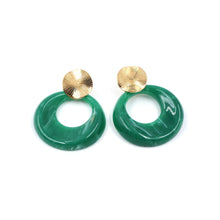 Boucles d'oreilles Esmeralda Boucles d'oreilles Signé L Vert  