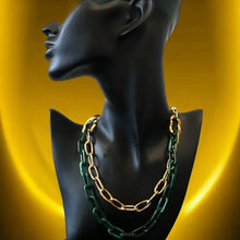 Collier à chaînes Verde Collier Signé L   