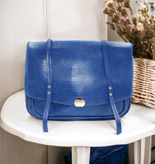 Sac Luna - Bleu Sac Signé L Bleu Cuir synthétique 