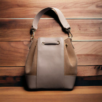 Sac seau Salomé - Taupe